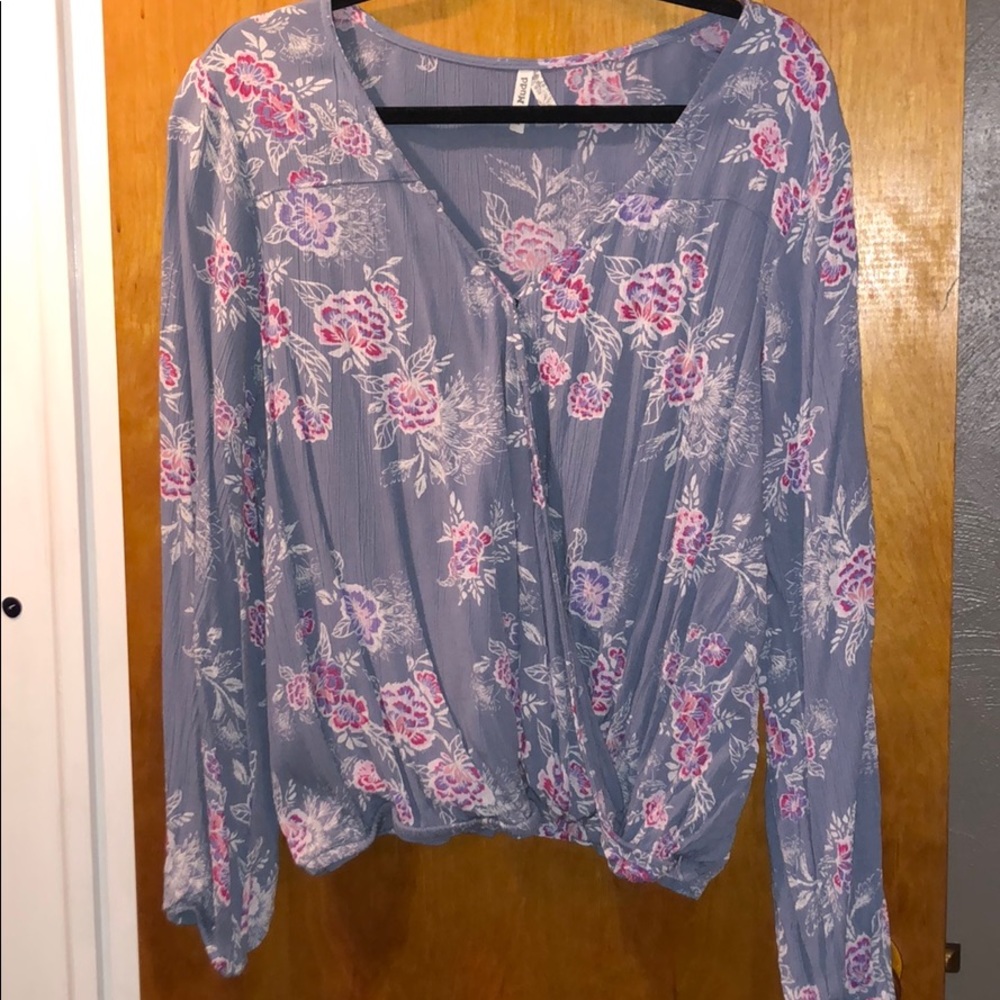 Floral long sleeve shirt